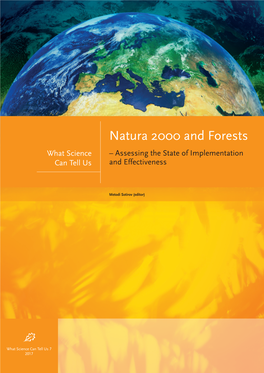 Natura 2000 and Forests – Assessing the State of Implementation and Effectiveness