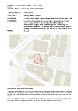 18/72242/FUL APPLICANT: Bradley Manor Limited LOCATION