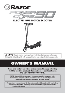 Owner's Manual