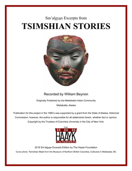 Tsimshian Stories 2018