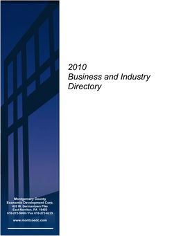 2010 Business and Industry Directory