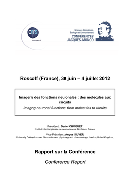 4 Juillet 2012 Rapport Sur La Conférence