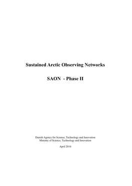 Sustained Arctic Observing Networks Ver 3