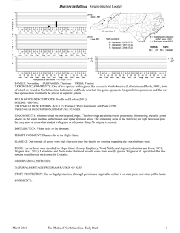 Moths of North Carolina - Early Draft 1