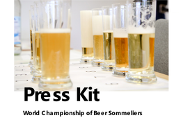 Press Kit World Championship of Beer Sommeliers