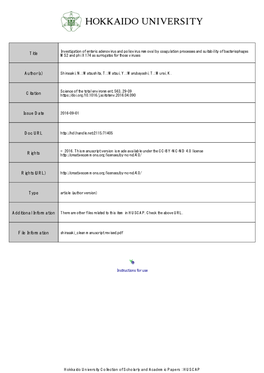 Investigation of Enteric Adenovirus and Poliovirus Removal By