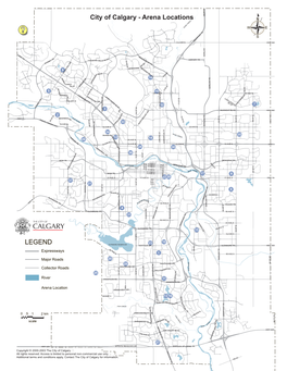 City of Calgary Arena Locations