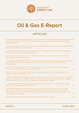 Oil & Gas E-Report