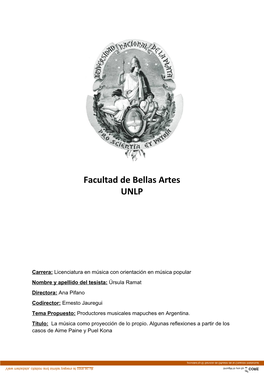 Facultad De Bellas Artes UNLP