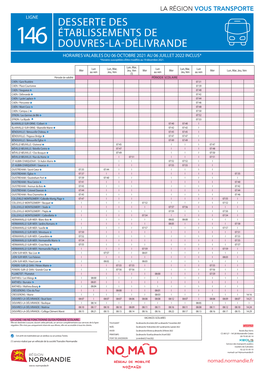 Desserte Des Établissements De Douvres-La-Délivrande