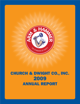 Annual Report Church & Dwight Co., Inc