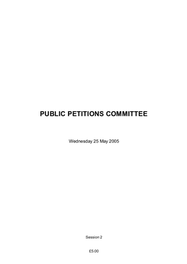 Public Petitions Committee