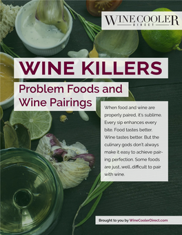 Problem Foods and Wine Pairings