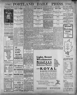 Portland Daily Press: December 18, 1900