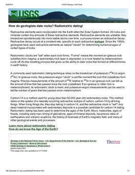 How Do Geologists Date Rocks? Radiometric Dating!