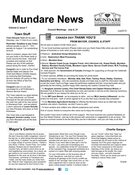 Mundare News