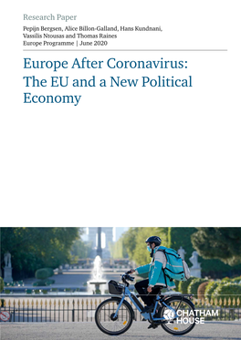 Europe After Coronavirus: the EU and a New Political Economy Bergsen Et Al