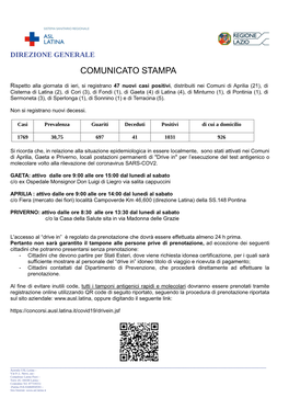 C.S. Coronavirus 14 Ottobre N