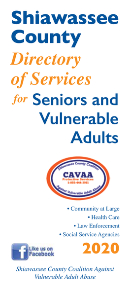 Shiawassee County Directory of Services for Seniors and Vulnerable Adults