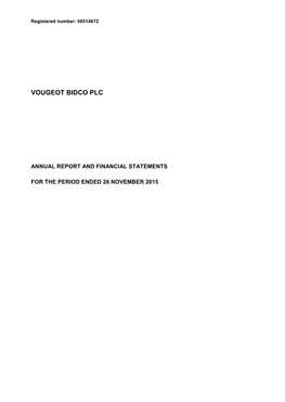 Vougeot Bidco Plc