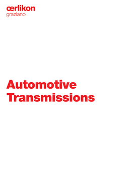 Automotive Transmissions