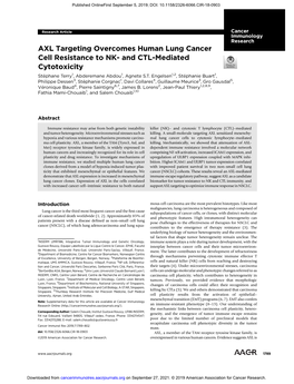 And CTL-Mediated Cytotoxicity Stephane� Terry1, Abderemane Abdou1, Agnete S.T