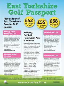 East Yorkshire Golf Passport