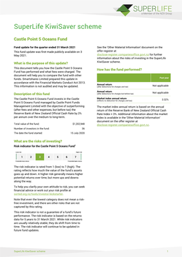 Superlife Kiwisaver Scheme