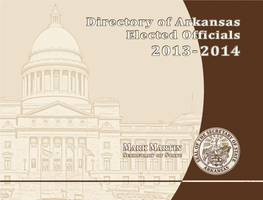 Directory of Arkansas Elected Officials 2013-2014 2013-2014