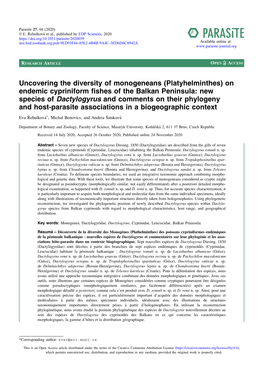 On Endemic Cypriniform Fishes of the Balkan Peninsula