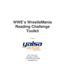 WWE's Wrestlemania Reading Challenge Toolkit