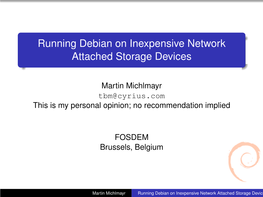 Running Debian on Inexpensive Network Attached Storage Devices