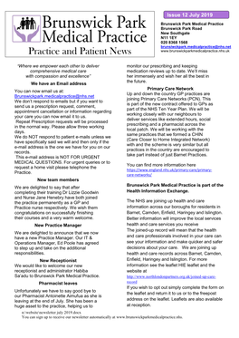 Practice and Patient News