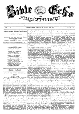 Bible Echo and Signs of the Times for 1888