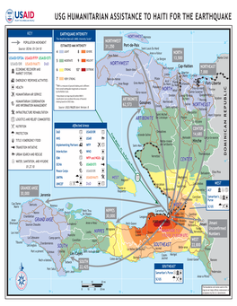 Haiti Earthquake Program Map 1/27/2010