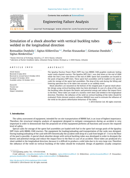 Simulation of a Shock Absorber with Vertical Buckling Tubes Welded In