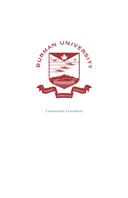 Convocation Ceremonies Commencement