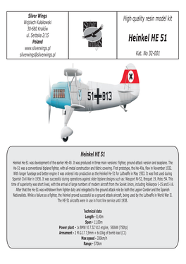 Heinkel HE 51 Silverwings@Silverwings.Pl Kat