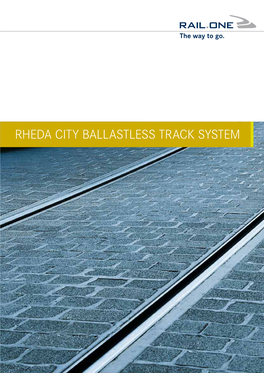 Rheda City Ballastless Track System RHEDA CITY