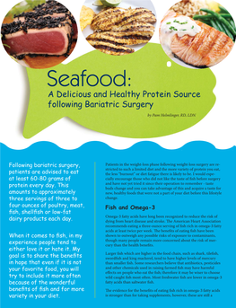 Seafood and WLS Surgery Patients.Indd