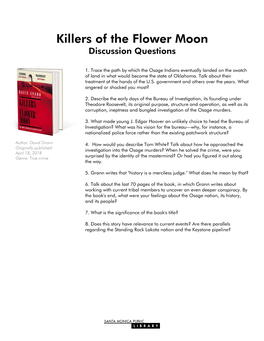 Killers of the Flower Moon by David Grann