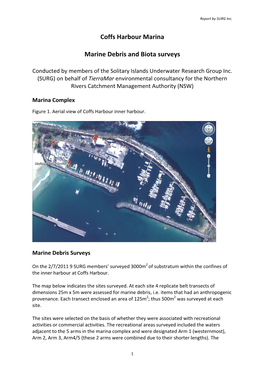 Coffs%Harbour%Marina% % Marine%Debris%And%Biota