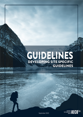 Pdf Developing Site Specific Guidelines