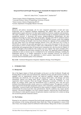 Integrated Flood and Drought Management for Sustainable Development in the Nzoia River Basin