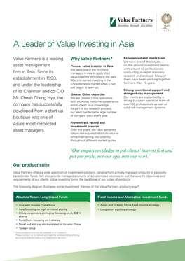 A Leader of Value Investing in Asia