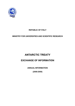 Antarctic Treaty Exchange of Information