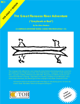 The Great Flanaess River Adventure