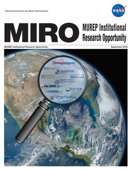 MIRO MUREP Institutional Research Opportunity