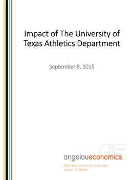 Impact of the University of Texas Athletics Department