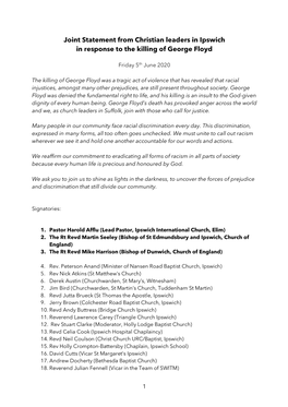 Joint Statement from Ipswich Christian Leaders- Final